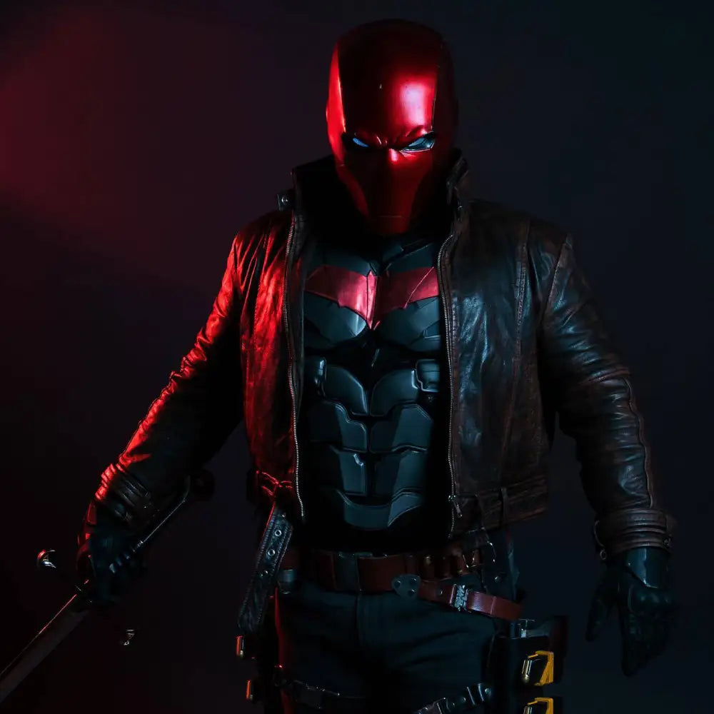 Red Hood Jacket - back view