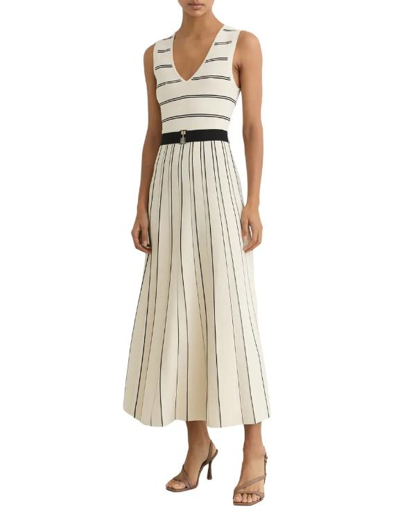 Reasonable Doubt S04 Meagan Good Stripe Knit Midi Dress - view 2