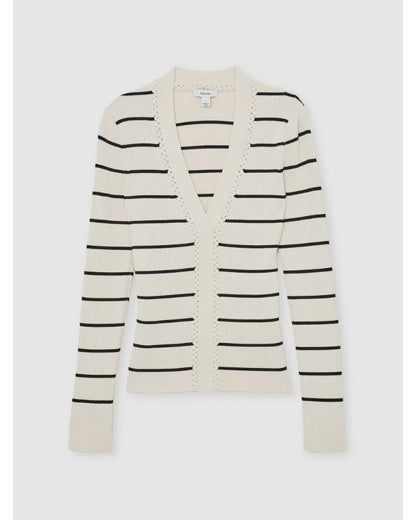Reasonable Doubt S04 Meagan Good Striped Knit Plunge Top - view 3