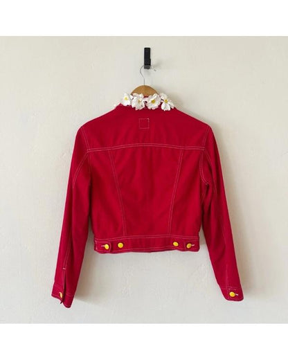 Kim Fields Living Single Season 3 Red Jacket with Daisy Collar - side view