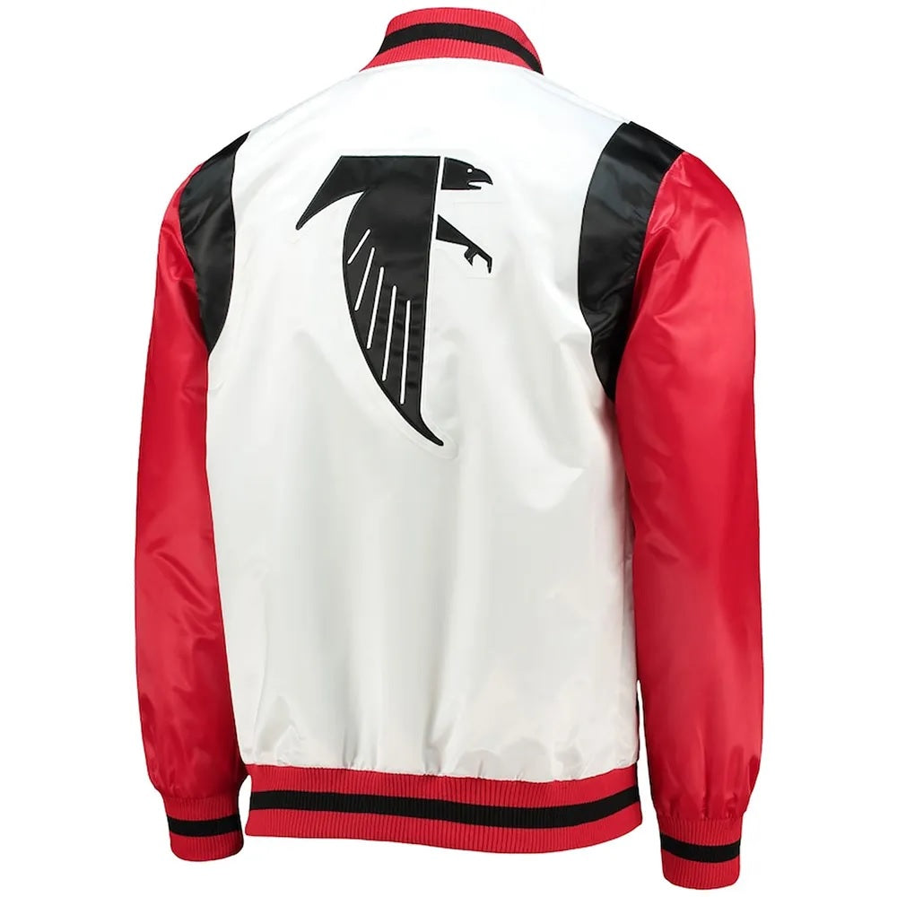 Retro The All-American Atlanta Falcons Satin Jacket - back view