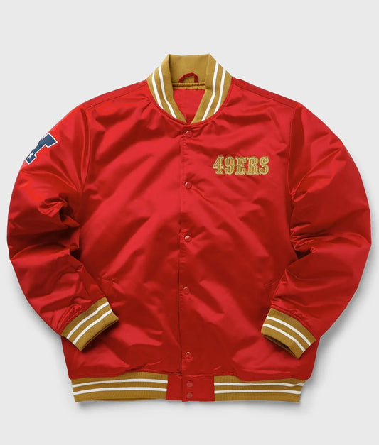 San Francisco Niners Red Satin Jacket