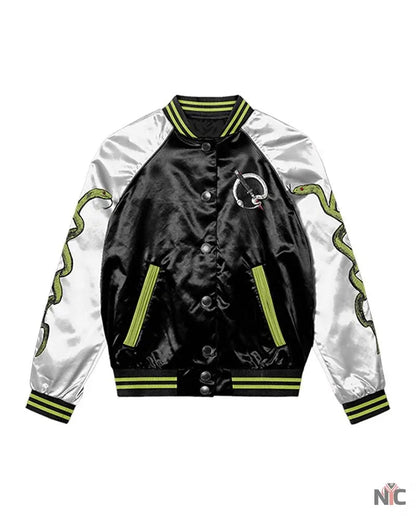 Satin Snake Retro Jacket Clanton Jacket