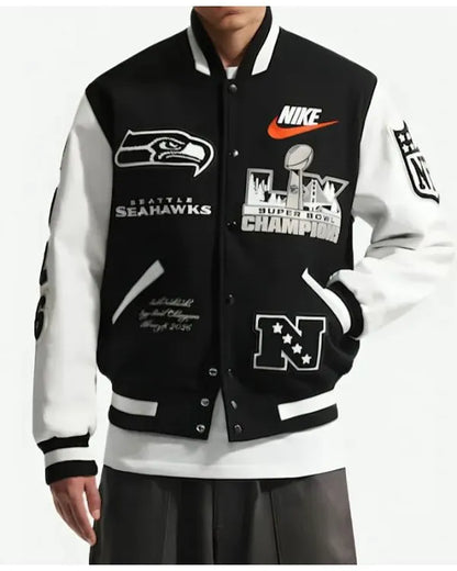 Seattle Seahawks Super Bowl LX Champions Destroyer Jacket