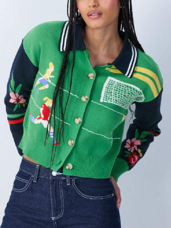 Sharlene Whyte The Celebrity Traitors S2 Football Cardigan - view 3