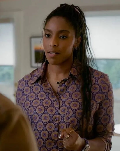 Shrinking S03 Jessica Williams Printed Blouse