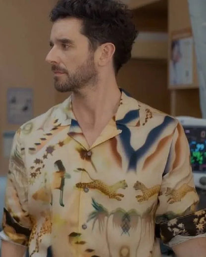 Shrinking Michael Urie Printed Shirt