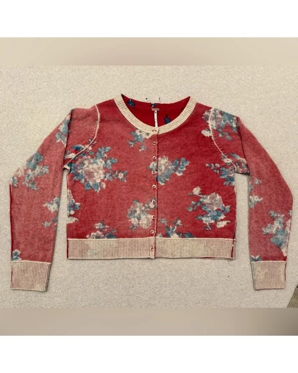 A Merry Little Ex-Mas 2025 Emily Hall Red Floral Cardigan