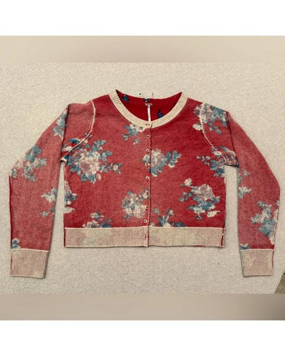 A Merry Little Ex-Mas 2025 Emily Hall Red Floral Cardigan