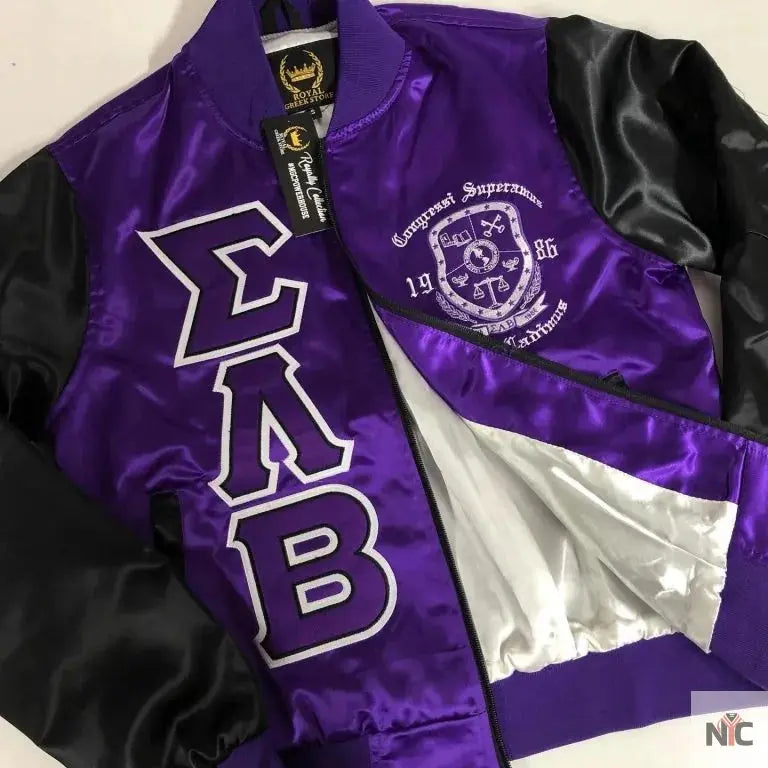 Sigma Lambda Beta Bomber Jacket Clanton Jacket
