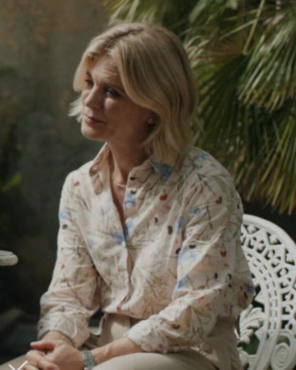 Signora Volpe S03 Emilia Fox Floral Printed Pink Blosue