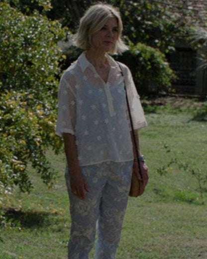 Signora Volpe S03 Emilia Fox White Floral Daisy Top