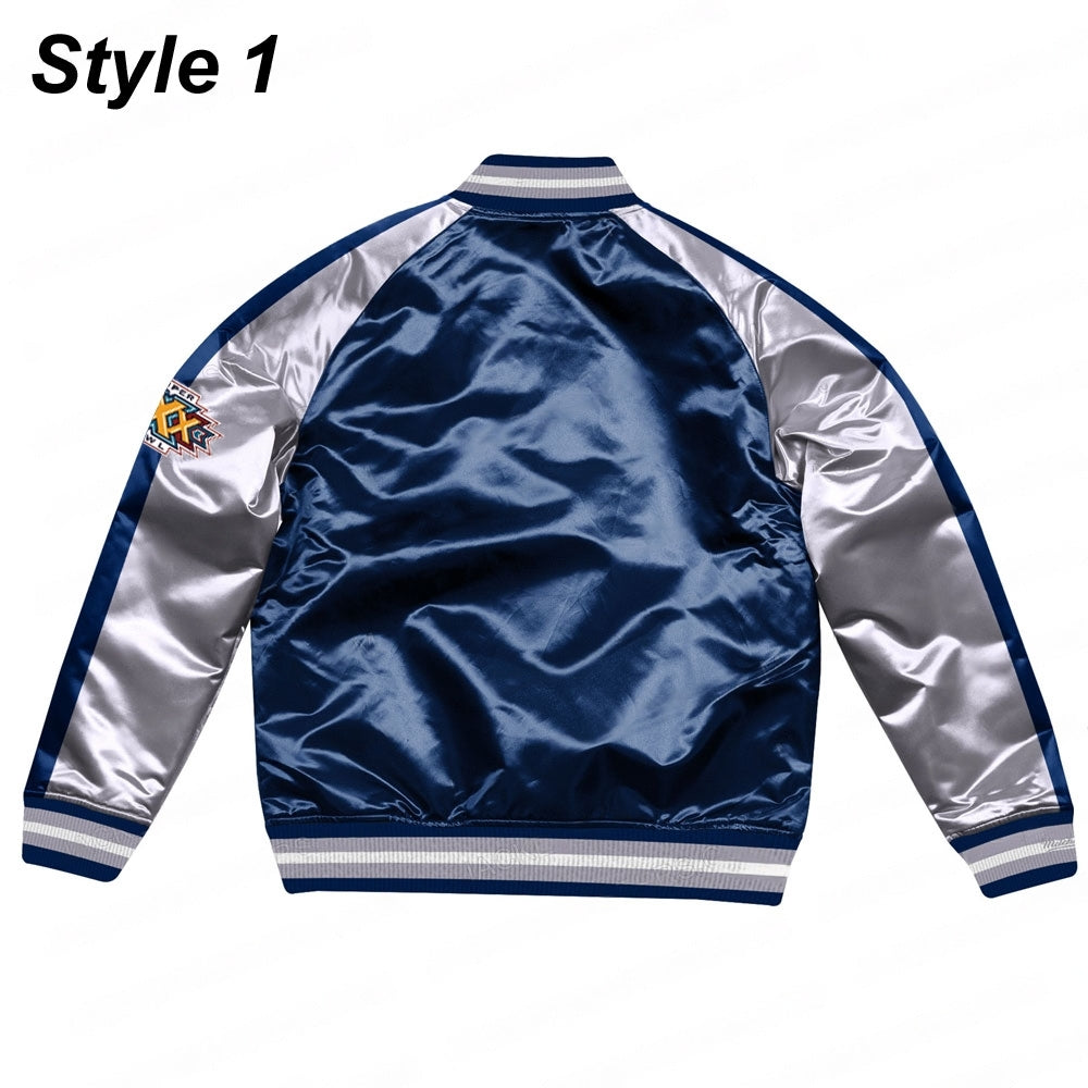 Dallas Cowboys Silver Satin Jacket - alternate view