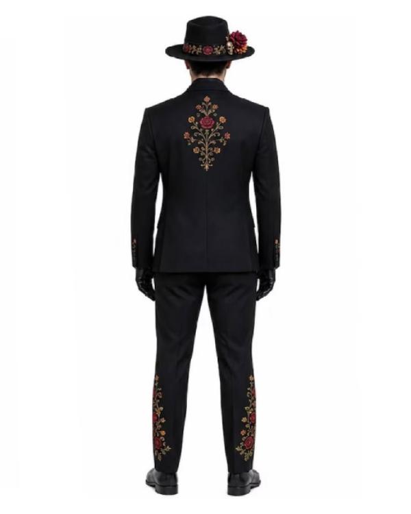 Day of The Dead Halloween Sugar Skull Tuxedo Suit - view 7
