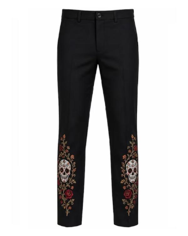 Day of The Dead Halloween Sugar Skull Tuxedo Suit - view 8