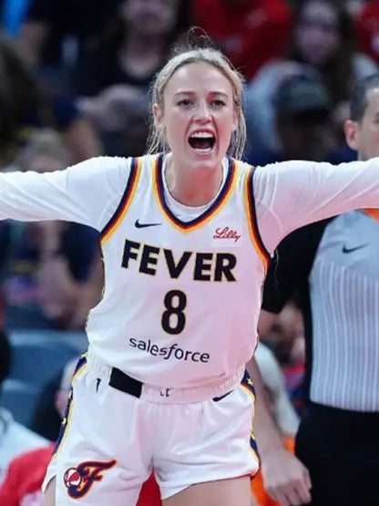 Sophie Cunningham Indiana Fever White Jersey