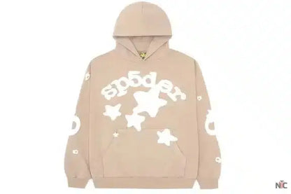 Sp5der Beluga Light Brown Hoodie Clanton Jacket