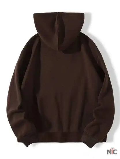 Sp5der Zipper Web & Heart Print Hoodie Brown Clanton Jacket