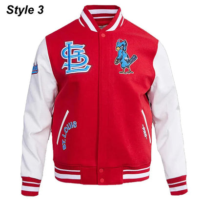 St. Louis Cardinals Retro Classic Varsity Jacket - back view