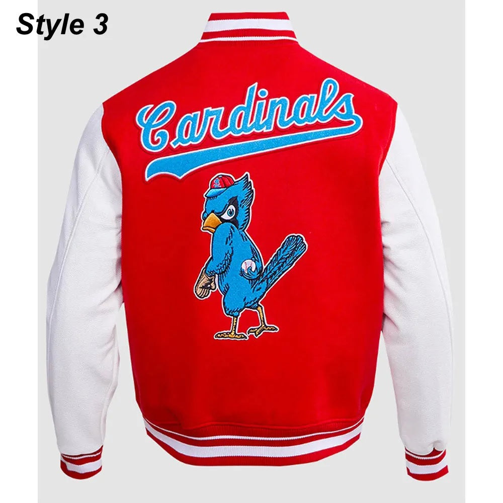 St. Louis Cardinals Retro Classic Varsity Jacket - side view