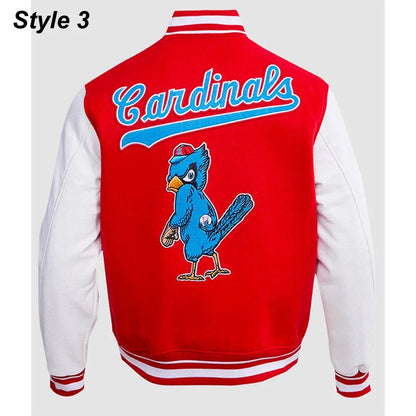 St. Louis Cardinals Retro Classic Varsity Jacket - side view