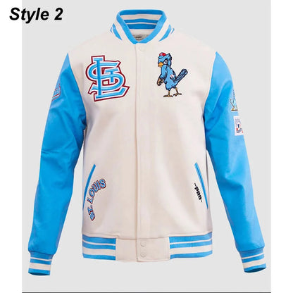 St. Louis Cardinals Retro Classic Varsity Jacket - detail view