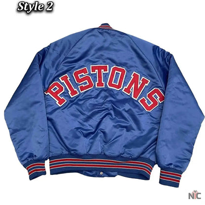Starter 90’s NBA Detroit Pistons Blue Jacket. Clanton Jacket