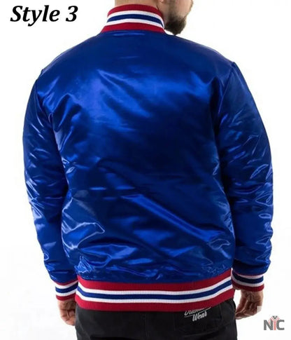 Starter 90’s NBA Detroit Pistons Blue Jacket. Clanton Jacket