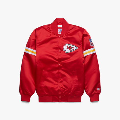 Starter Kansas City Chiefs Heavyweight Satin Jacket - back view