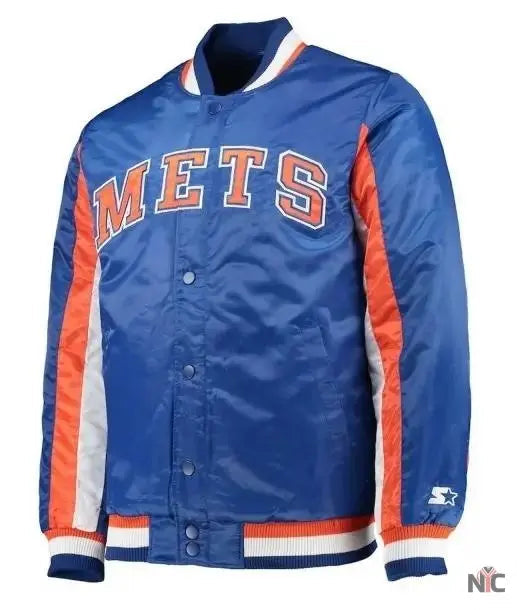 Starter New York Mets Full-snap Varsity Jacket Clanton Jacket