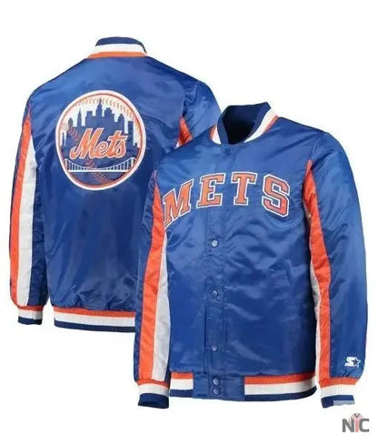 Starter New York Mets Full-snap Varsity Jacket Clanton Jacket