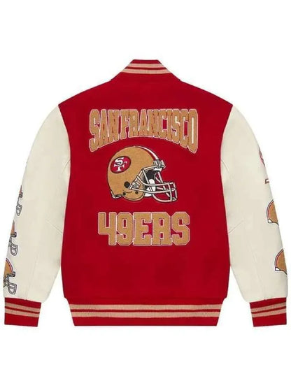 OVO NFL San Francisco 49ers Varsity Jacket - back view