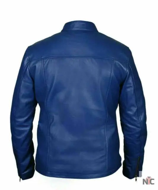 Steve McQueen Le Mans Gulf Racing Blue Jacket Clanton Jacket