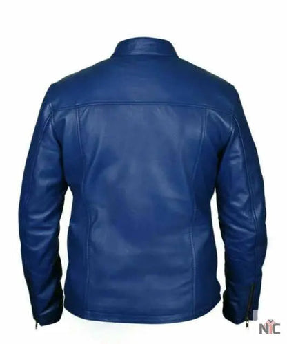 Steve McQueen Le Mans Gulf Racing Blue Jacket Clanton Jacket