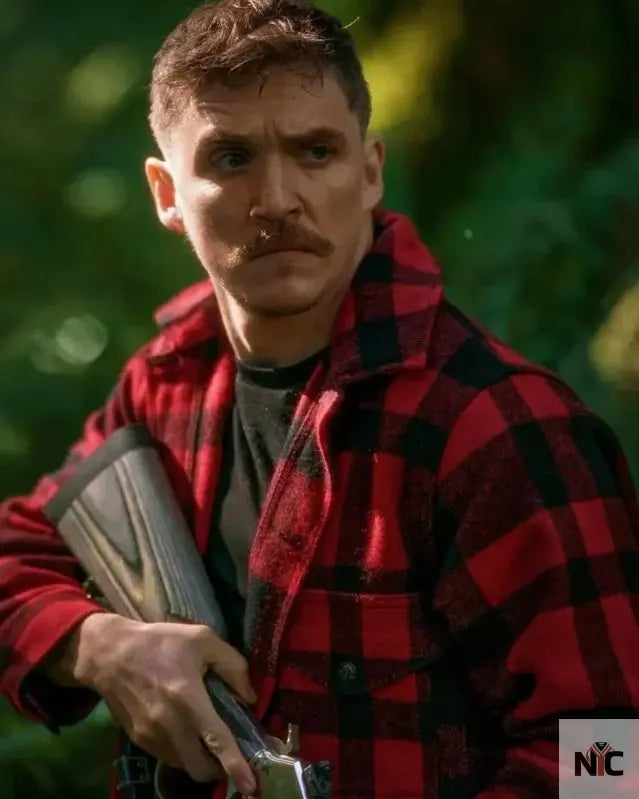 Strange Darling 2024 Kyle Gallner Plaid Jacket Clanton Jacket