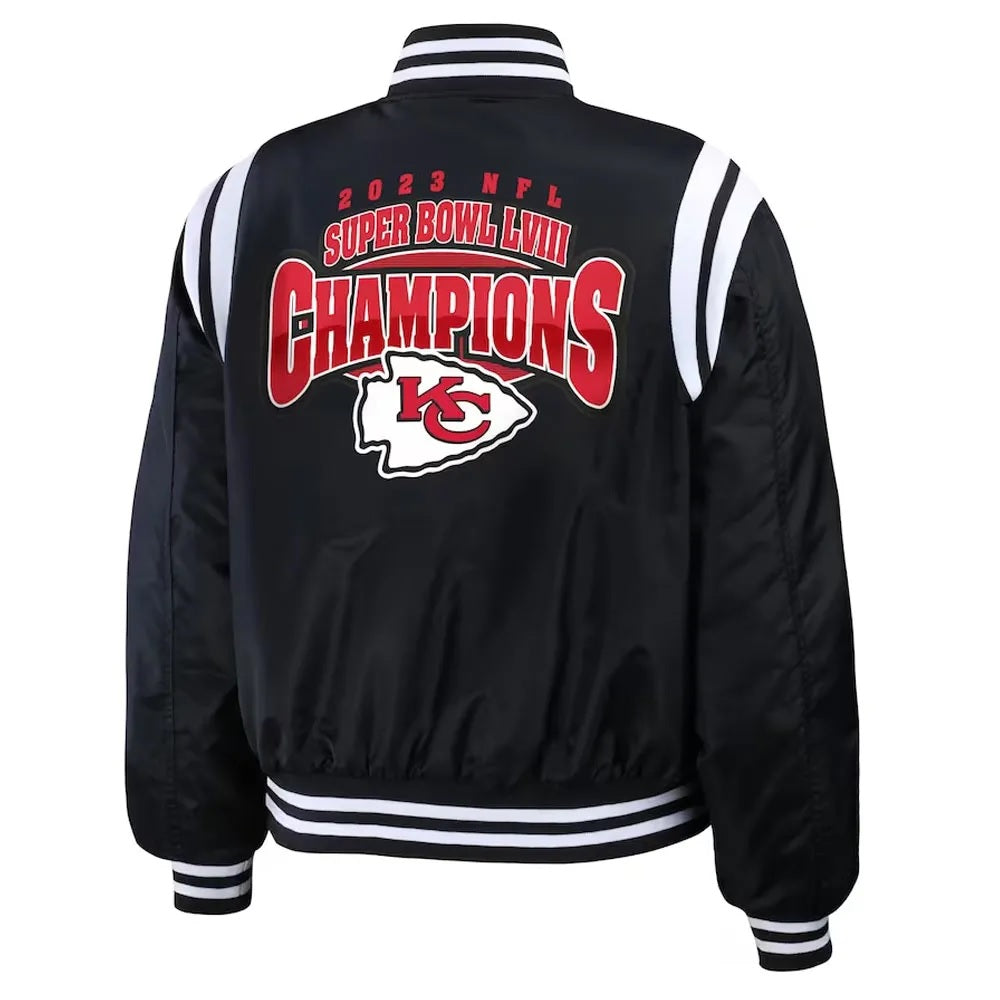 Super Bowl LVIII Champions Kansas City Chiefs Jacket - back view