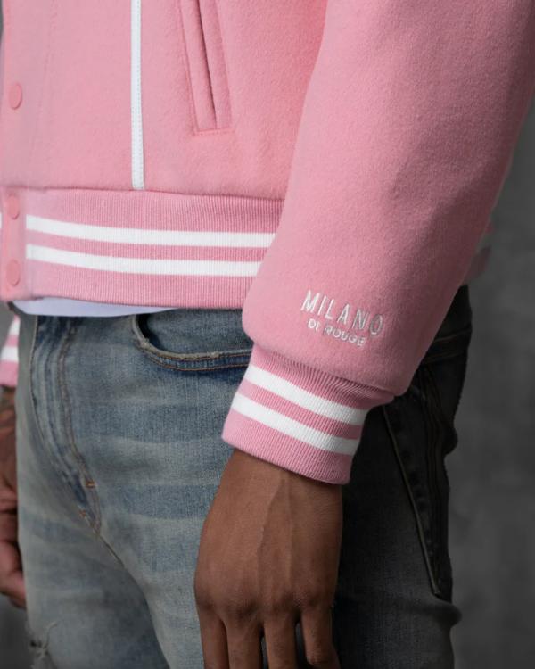 Caught In The Act Double Life Tamar Braxton Pink Varsity Jacket Shopotiny