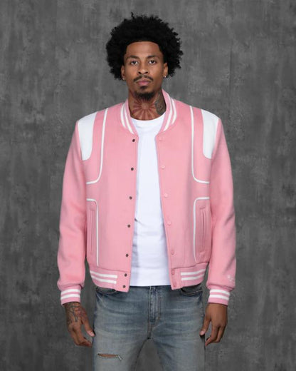 Caught In The Act Double Life Tamar Braxton Pink Varsity Jacket Shopotiny
