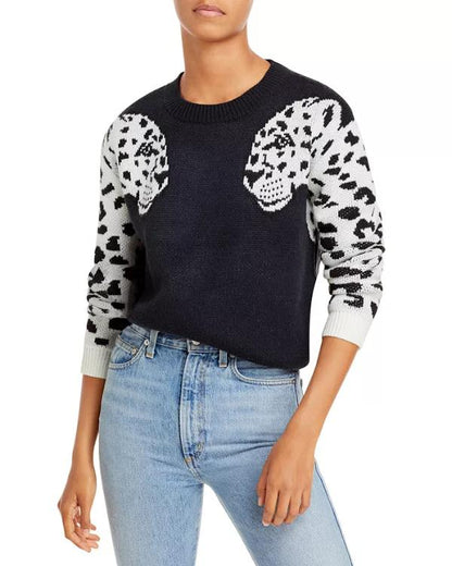 Celebrity IOU S10 Tyra Banks Jaguar Sleeve Crewneck Sweater Shopotiny