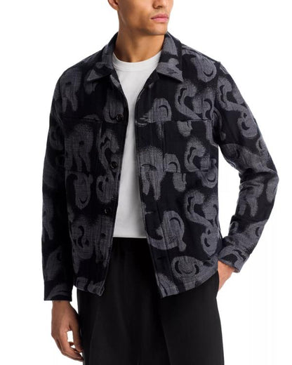 Elsbeth S03 Grey & Black Textured Shirt