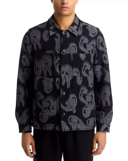 Elsbeth S03 Grey & Black Textured Shirt