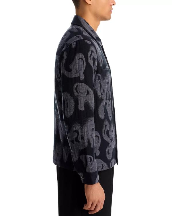 Elsbeth S03 Grey & Black Textured Shirt