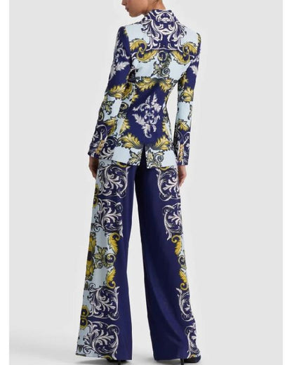 Elsbeth S04 Carrie Preston Blue Printed Blazer - view 5