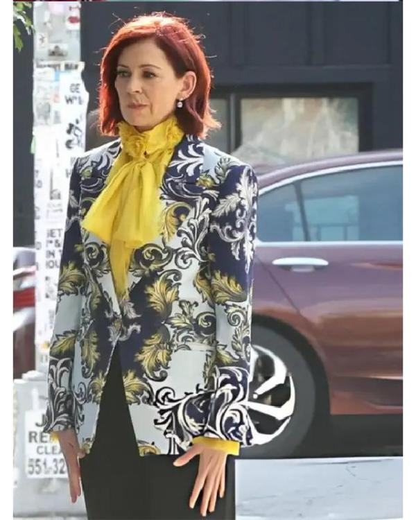 Elsbeth S04 Carrie Preston Blue Printed Blazer - view 3