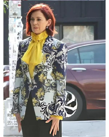 Elsbeth S04 Carrie Preston Blue Printed Blazer - view 3