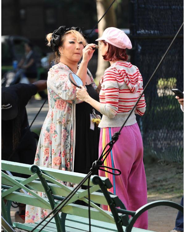Elsbeth S04 Carrie Preston Striped Knit Hoodie - view 3