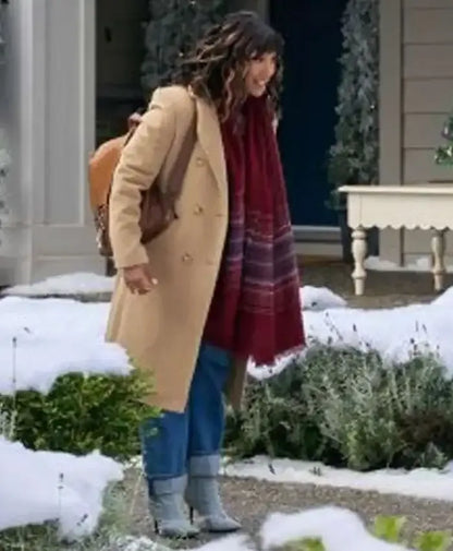 Tamera Mowry-Housley Tidings for the Season Brown Coat