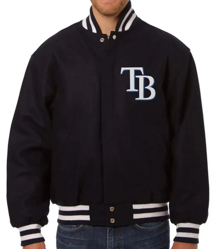 Tampa Bay Rays Black Wool Jacket