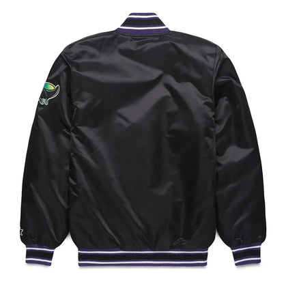 Tampa Bay Rays Classic Black Satin Jacket - back view