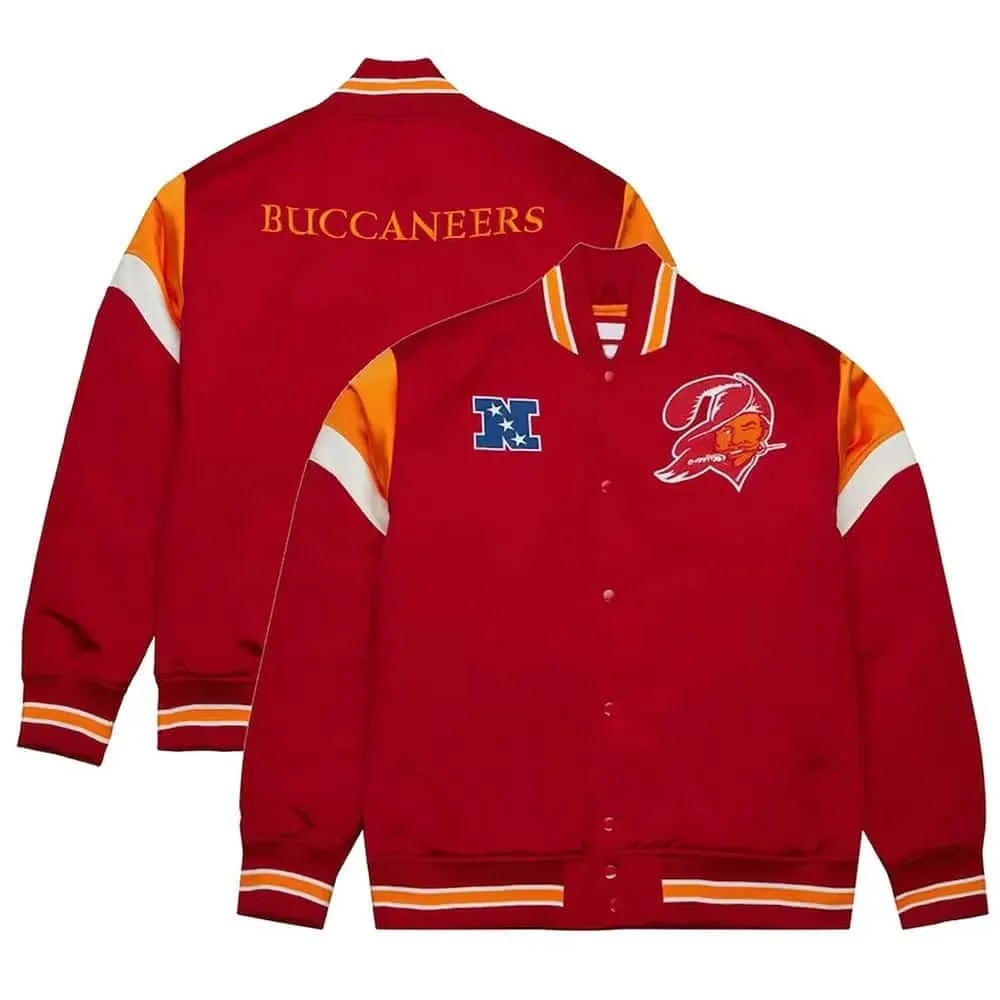 Tampa Bay Buccaneers Heavyweight Red Satin Jacket